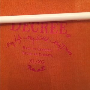 Decree Tops - Decree red and orange tank top Decree Tops - Decree red and orange tank top